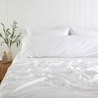 Pillow Talk 400 Thread Count Bamboo Cotton Body Pillowcase by Habitat offer