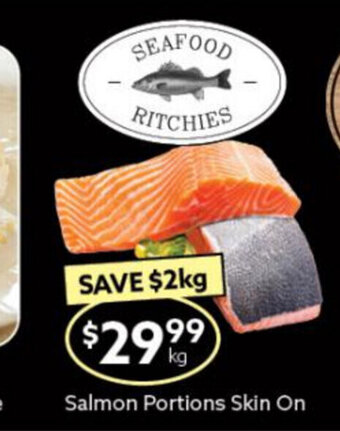 Salmon Portions Skin On