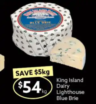 King Island Dairy Lighthouse Blue Brie