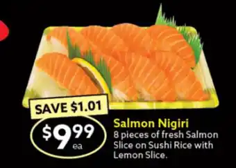 Ritchies Salmon Nigiri offer