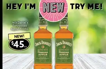 Ritchies Jack Daniel's Tennessee Apple 700ml offer