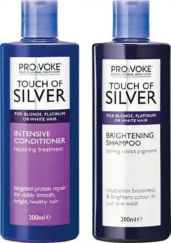 Provoke Touch of Silver Purple Shampoo or Conditioner 200ml