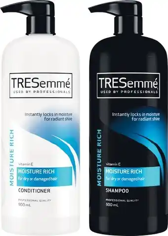 Woolworths TRESemme Shampoo or Conditioner 900ml offer