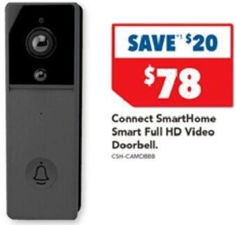 Harvey Norman Connect SmartHome Smart Full HD Video Doorbell offer