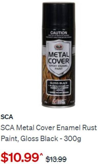 SuperCheap Auto SCA Metal Cover Enamel Rust Paint, Gloss Black -300g offer