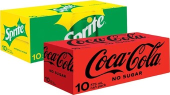 IGA Coca-Cola, Sprite, Fanta or Mount Franklin Lightly Sparkling 10x375mL Selected Varieties offer
