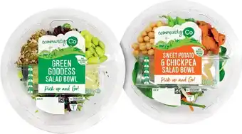 IGA Community Co Green Goddess Salad or Sweet Potato & Chickpea Salad Bowl 200g offer