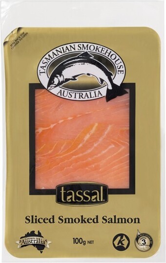 IGA Tassal Tasmanian Smokehouse Sliced Smoked Salmon 100g offer