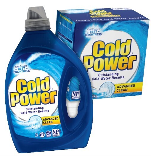 Cold Power Laundry Liquid 1.82 Litre or Powder 1.82kg Selected