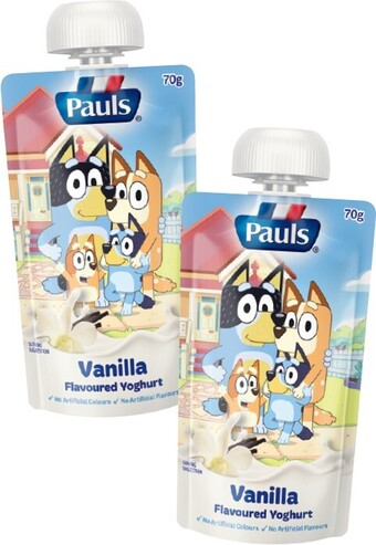 IGA Pauls Squeezie Yoghurt 70g Selected Varieties offer
