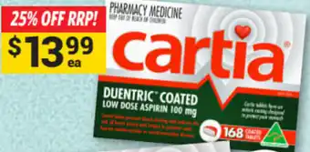 Cincotta Chemist Aspirin 100mg Tablets 168 Pack offer