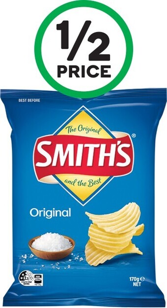 Woolworths Smith’s Crinkle Cut 150-170g offer