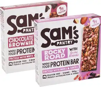 Woolworths Sam’s Pantry Muesli Bars 170-190g Pk 5 offer