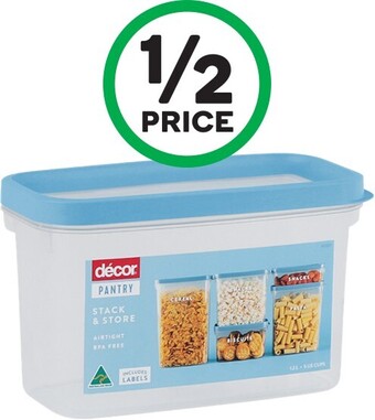 Woolworths Decor Pantry Stack & Store Oblong 1.2 Litre offer