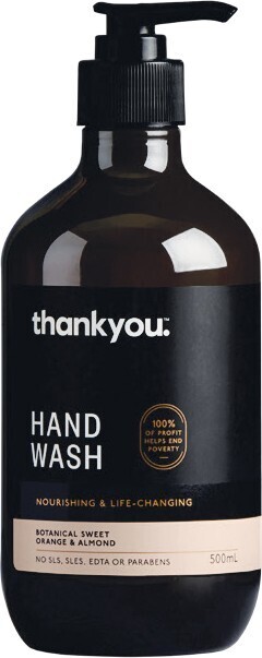 Woolworths Thankyou. Hand Wash Botanical Sweet Orange & Almond 500ml offer