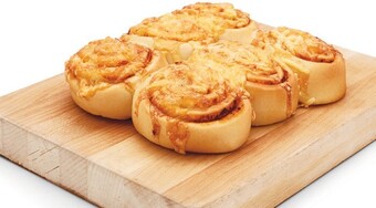 Woolworths Mini Mighty Cheese, Garlic or Pizza Scroll Varieties Pk 6* offer