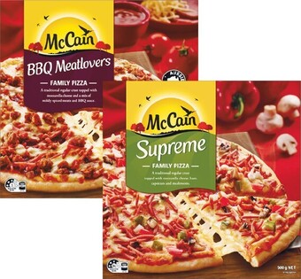 Woolworths McCain Family Pizza 500g offer