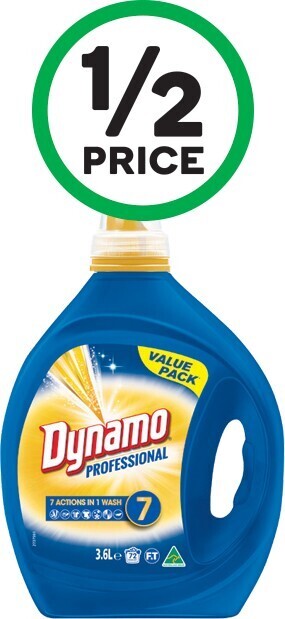 Woolworths Dynamo Professional Laundry Liquid 3.6 Litre offer
