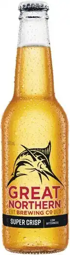 Woolworths Great Northern Brewing Co. Super Crisp Bottles 24x330ml offer