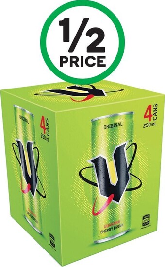 Woolworths V Energy Drink 4 x 250ml offer