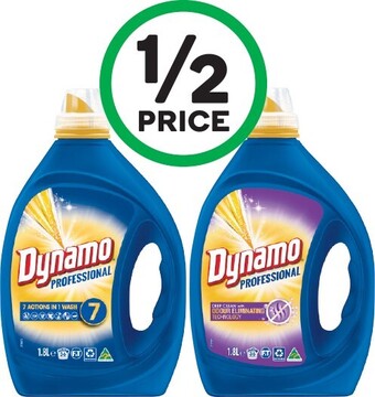 Woolworths Dynamo Professional Laundry Liquid 1.8 Litre offer