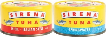 Coles Sirena Tuna 185g offer