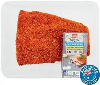 Coles Coles Entertaining Salmon Side with Native Lemon Myrtle & Herb 700g offer