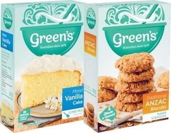 Coles Green’s Traditional Baking Mix 350g-470g offer