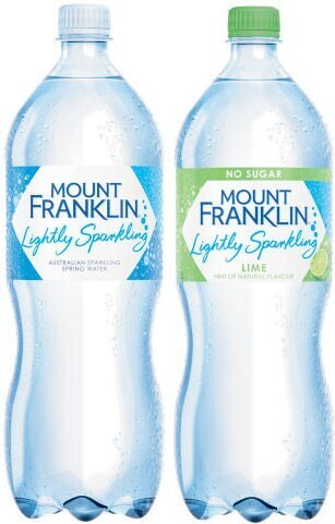 Coles Mount Franklin Lightly Sparkling Water 1.25 Litre offer