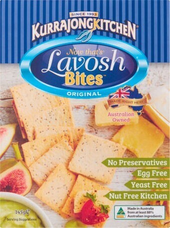 Coles Kurrajong Kitchen Lavosh Crackers 145g offer