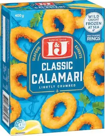 I&J Calamari Rings 400g