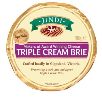 Coles Jindi Triple Cream Brie 180g offer