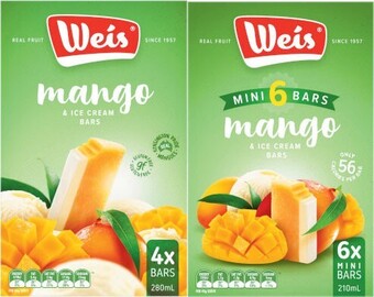 Coles Weis Ice Cream Bars 4 Pack-8 Pack offer
