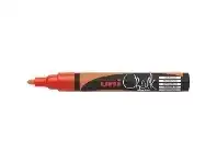 Officeworks Uni Liquid Chalk Marker Bullet Tip Fluoro Orange offer