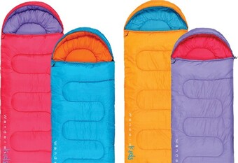 BCF 30% off Wanderer Kids Flame Sleeping Bags offer