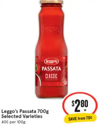 IGA Xpress Leggo's Passata 700g offer