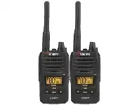 Officeworks Uniden 80 Channel 2W Handheld UHF Radio 2 Pack UH820S-2 offer
