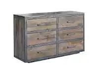 LivingStyles Solon Mango Wood 6 Drawer Dresser offer