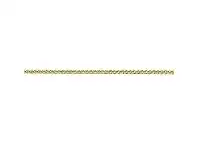 Bevilles Jewellery 9ct Yellow Gold Diamond Cut Wheat Necklace 40mm offer