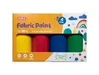 Officeworks Kadink Fabric Paint Primary 125mL x 4 Pack offer