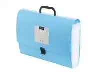 Officeworks J.Burrows Expanding File Foolscap 26 Pocket Blue offer