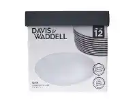 Officeworks Davis & Waddell Coupe Dinner Plate Set 12 Pack offer