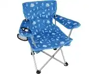 BCF Wanderer Kids Camping Fun Camp Chair Blue 25.2x16x25.5cm Durable offer