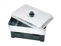 BCF Wanderer Deluxe 2 Burner Smoker Adjustable Stainless Steel Silver offer