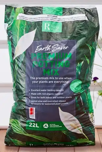 Coles Rocky Point Earth Saving Premium Potting Mix 22 Litres offer