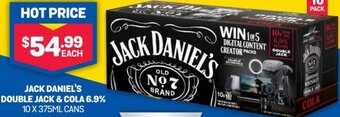 Bottlemart Jack Daniel's Double Jack & Cola 6.9% offer
