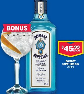 Bottlemart Bombay Sapphire Gin offer