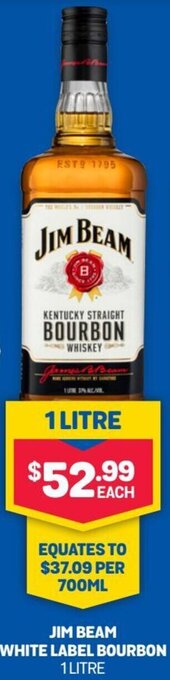 Bottlemart Jim Beam White Label Bourbon offer