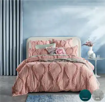 Spotlight Koo Ruffle Quilted Quilt Cover Set offer