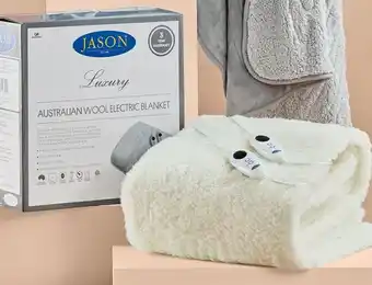 Spotlight 40% off Jason Australian Wool Electric Blanket offer